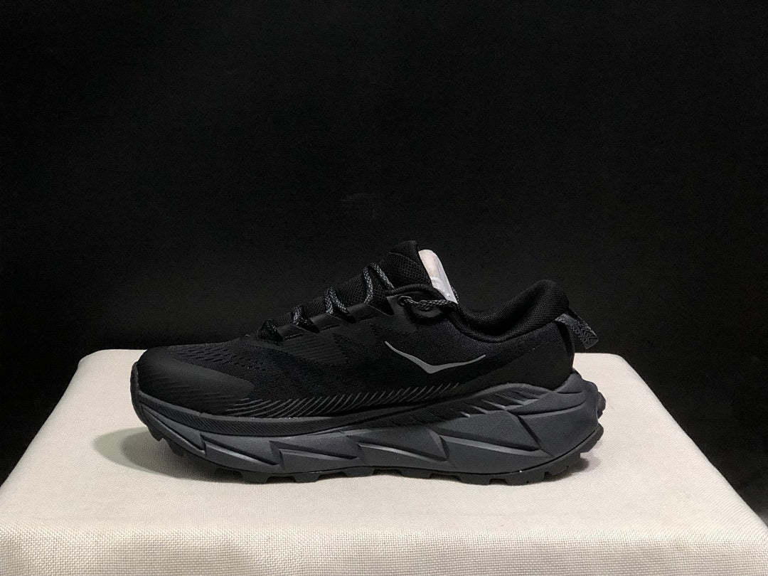 HOKA Skyline Float X Black Trail Trainers - product image from the listing.
