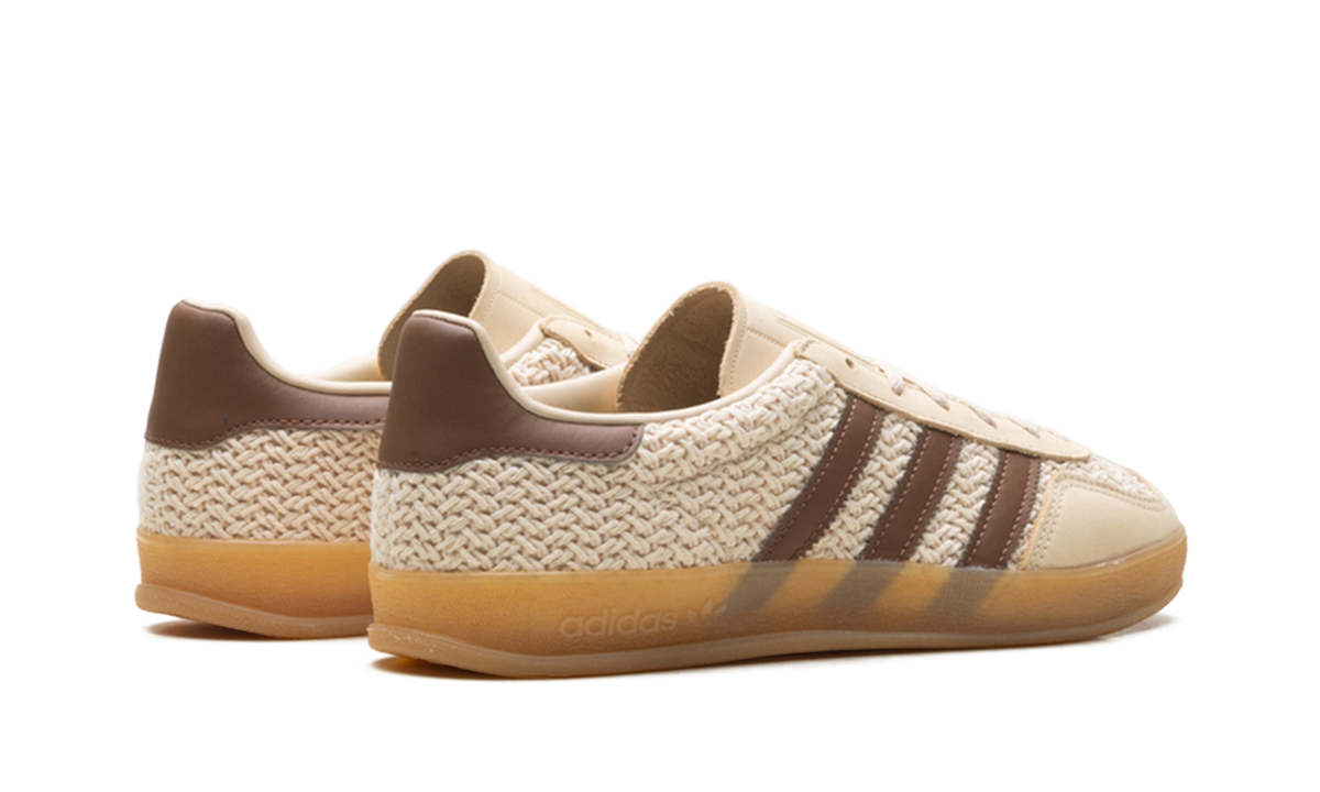 "Cream/Brown Knit" Gazelle Indoor JS1418 - product image from the listing.