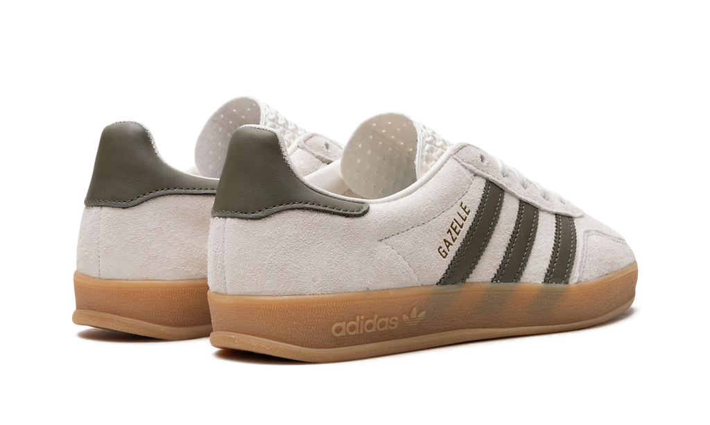 Women's Gazelle Indoor "Olive Strata" JH8821 - product image from the listing.