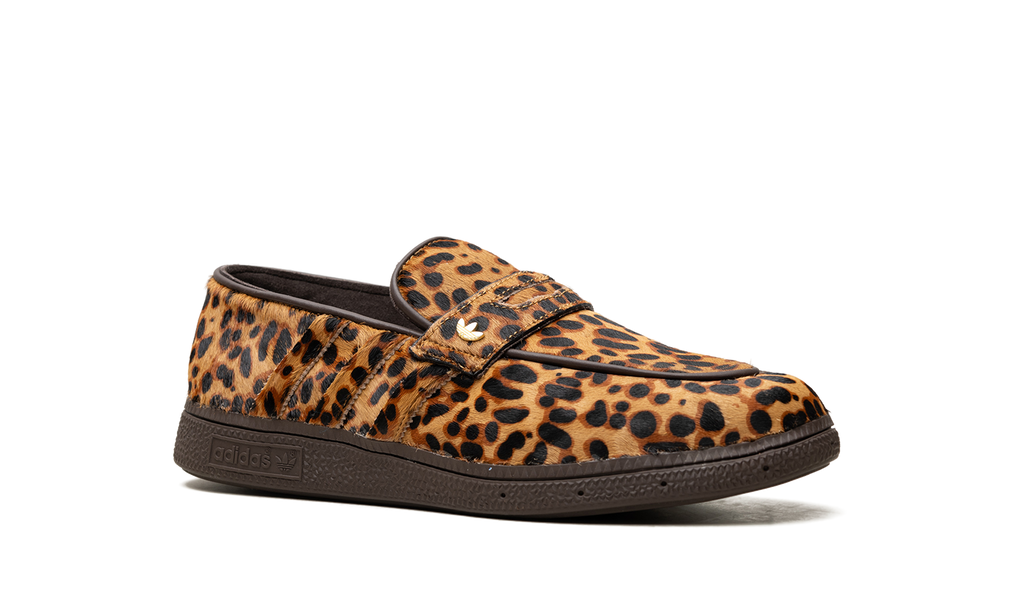 "Leopard Print Dark Brown" Handball Spezial Loafer KJ2526 - product image from the listing.