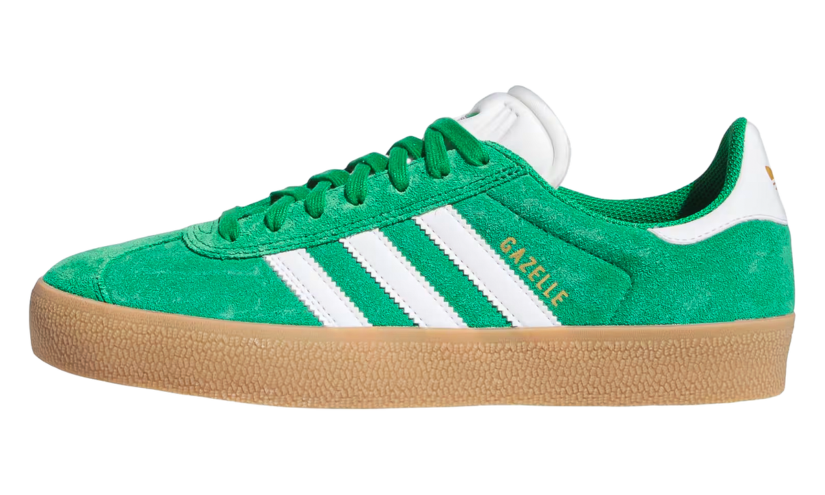 "Green / White / Gold Metallic" Gazelle ADV JH5247 - product image from the listing.