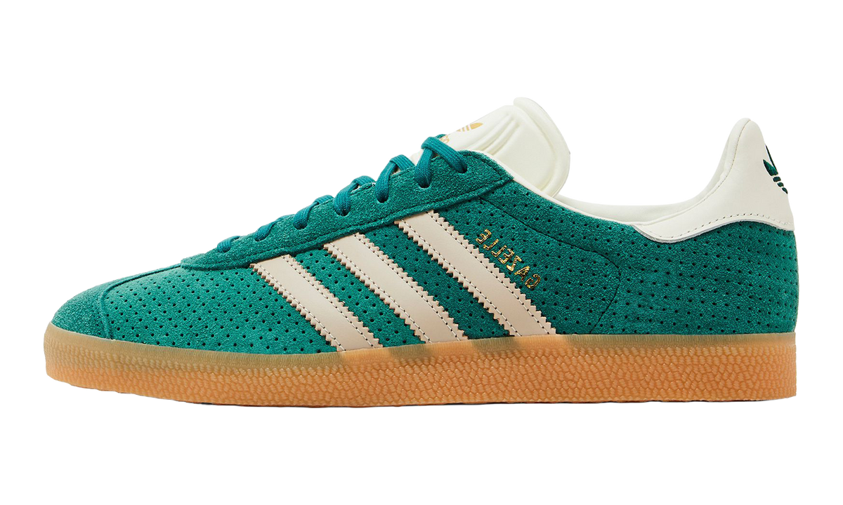"Collegiate Green Wonder Beige Gold Metallic" Gazelle IF7154 - product image from the listing.