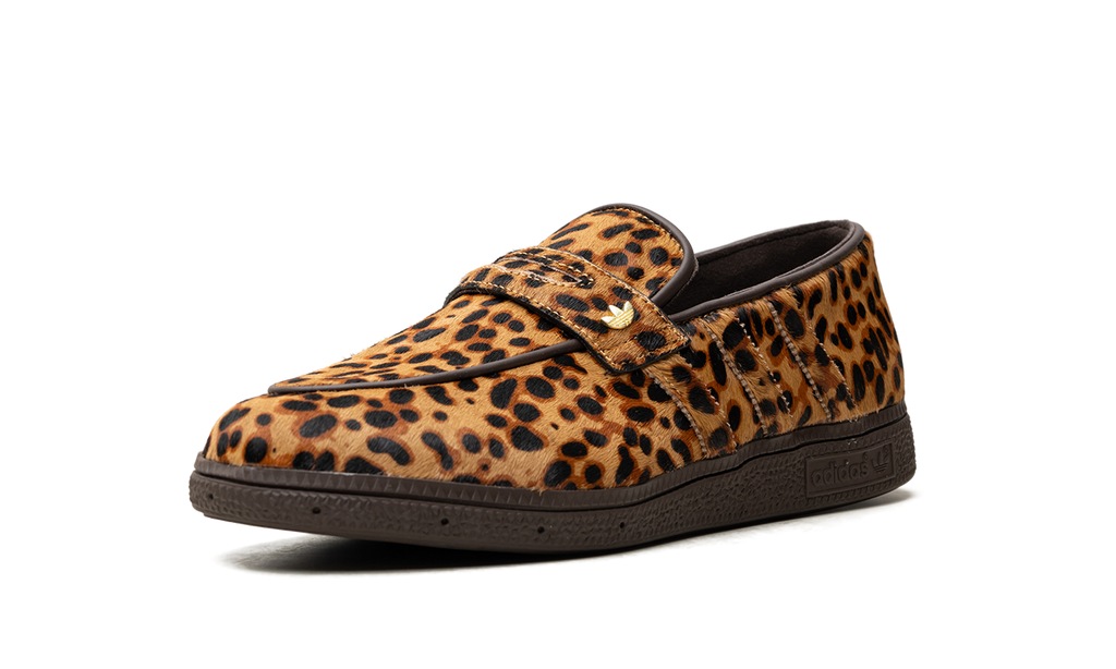 "Leopard Print Dark Brown" Handball Spezial Loafer KJ2526 - product image from the listing.