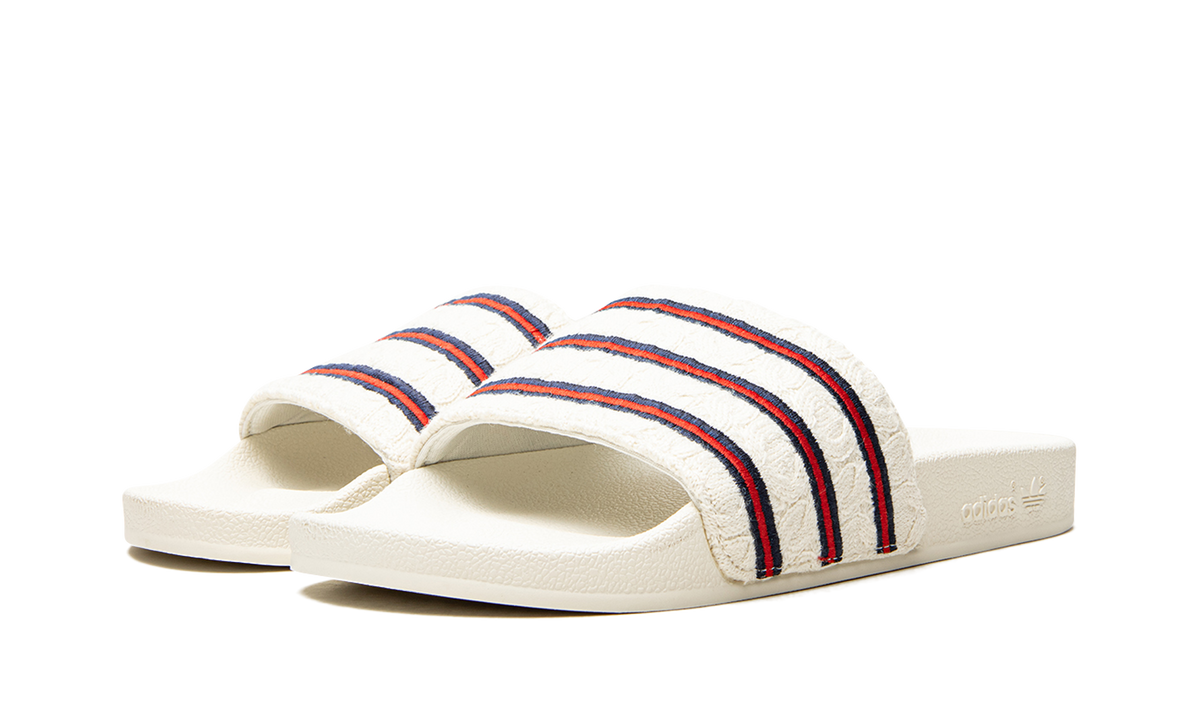 "Extra Butter" Adilette Cableknit Slides EG1719 - product image from the listing.