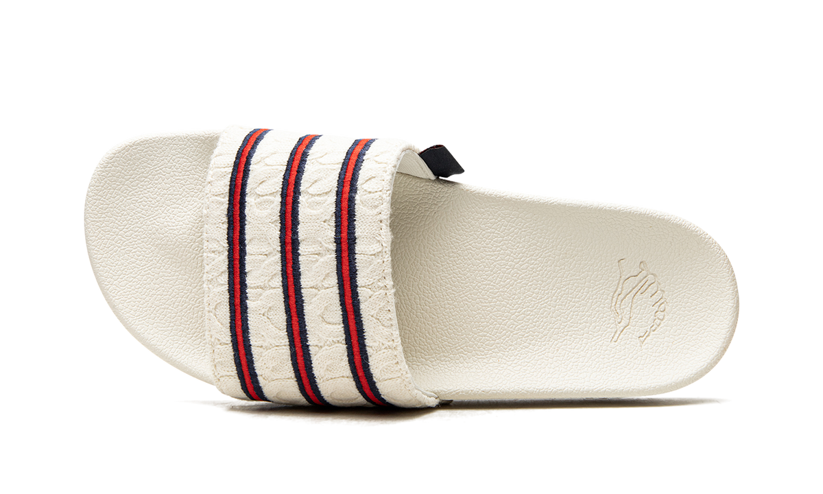 "Extra Butter" Adilette Cableknit Slides EG1719 - product image from the listing.