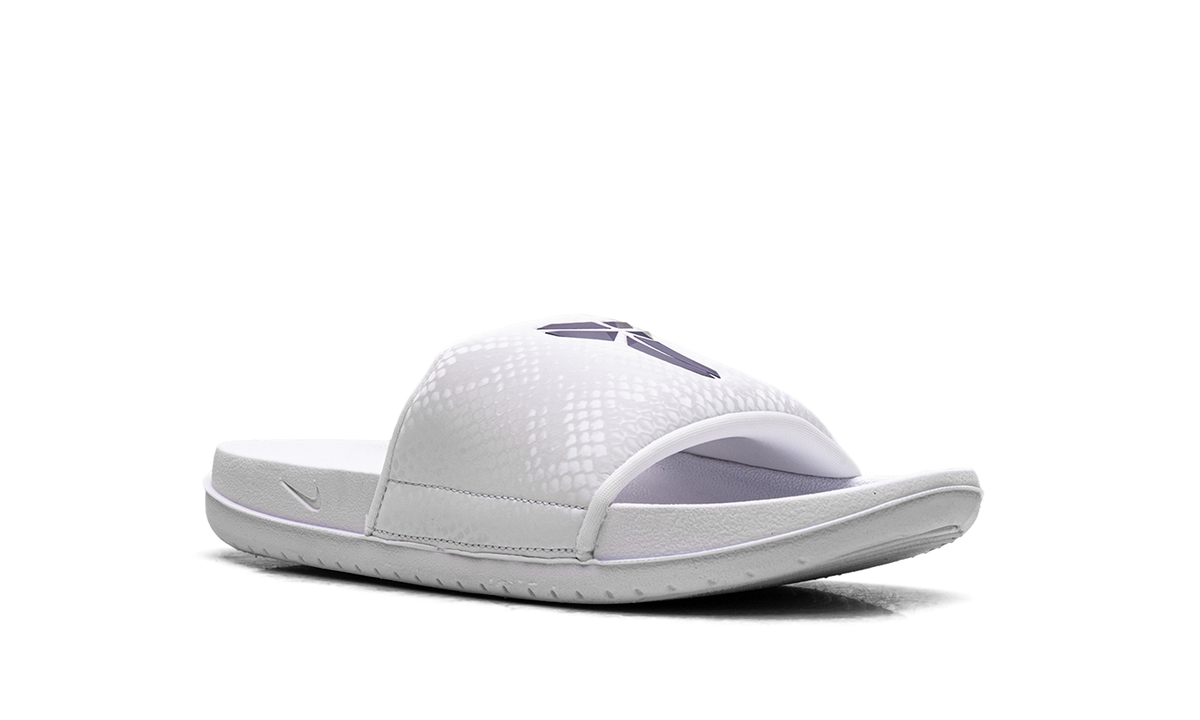 "Kobe - White / Court Purple" Offcourt Slide IF2870 101 - product image from the listing.