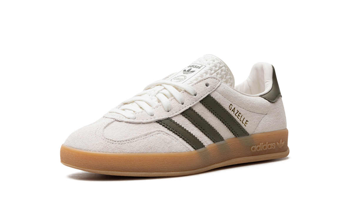Women's Gazelle Indoor "Olive Strata" JH8821 - product image from the listing.