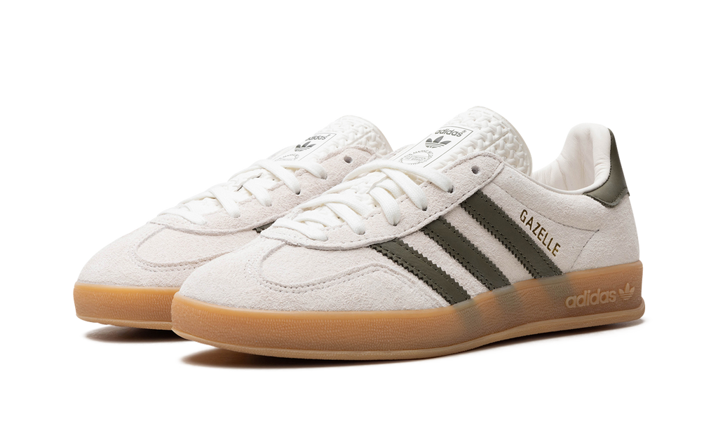 Women's Gazelle Indoor "Olive Strata" JH8821 - product image from the listing.