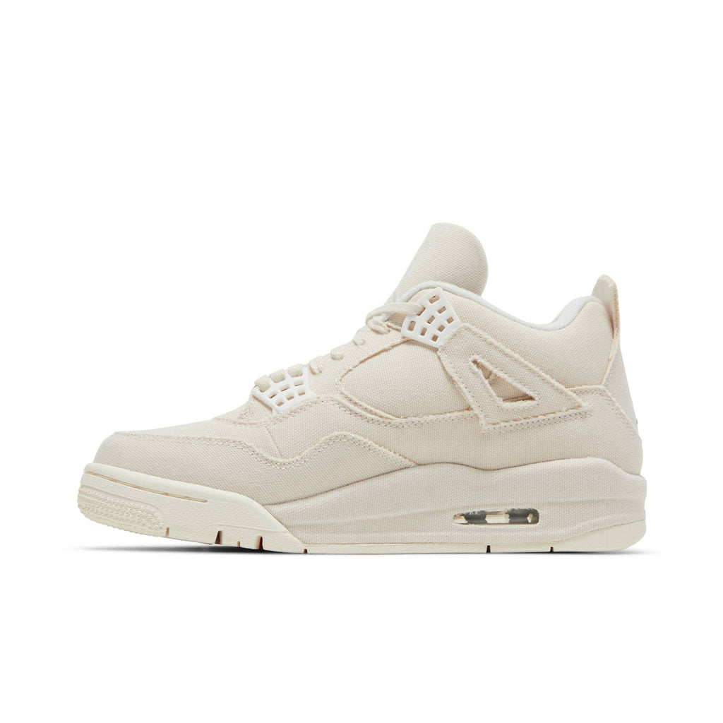 Air Jordan 4 Retro Blank Canvas DQ4909-100 for Women - product image from the listing.