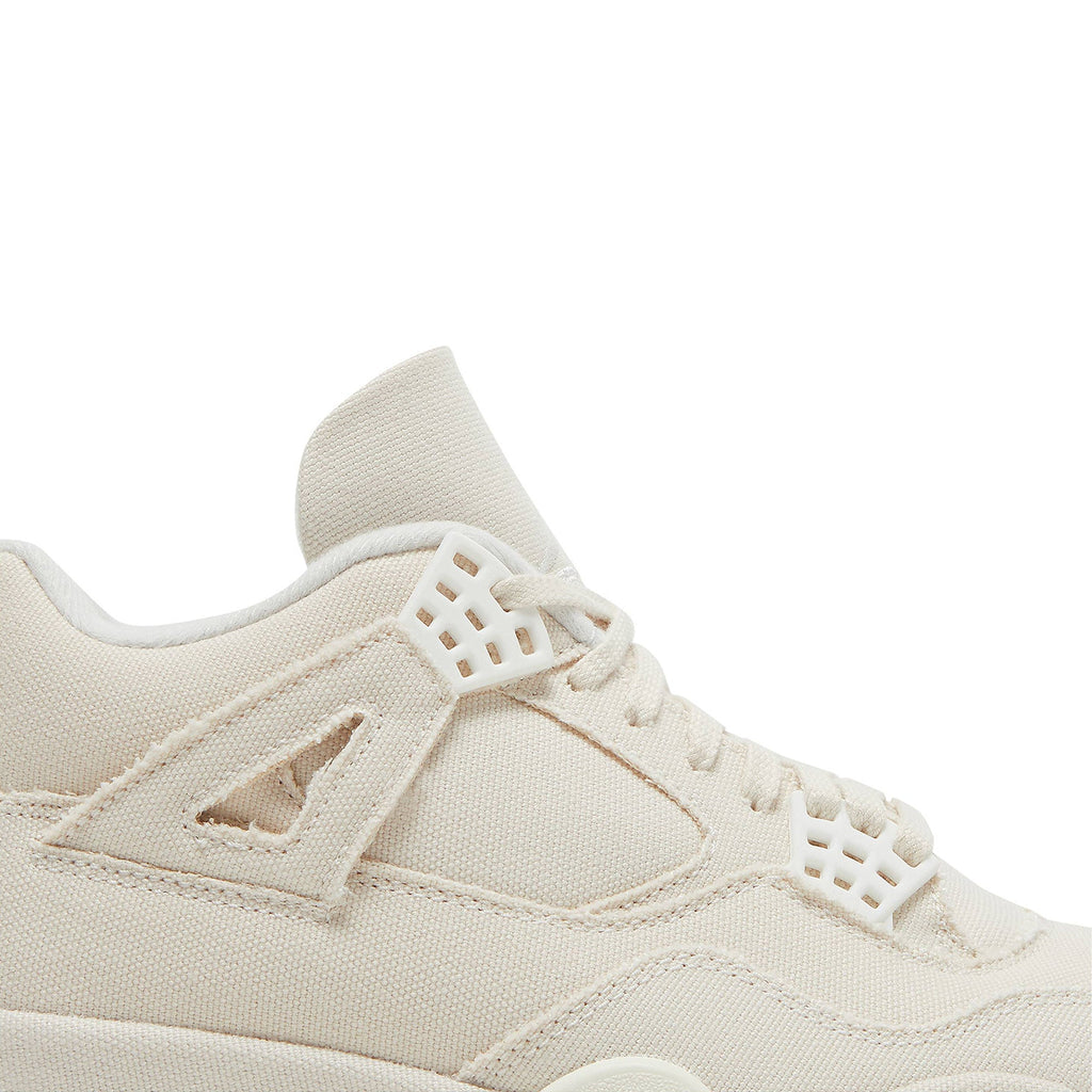 Air Jordan 4 Retro Blank Canvas DQ4909-100 for Women - product image from the listing.