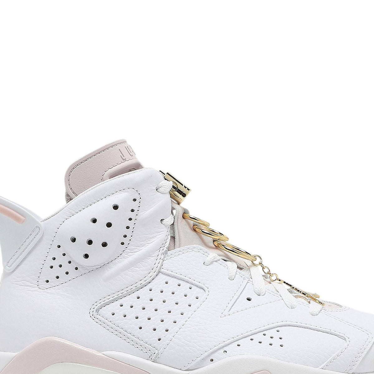 Air Jordan 6 Retro 'Gold Hoops' DH9696-100 for Women - product image from the listing.