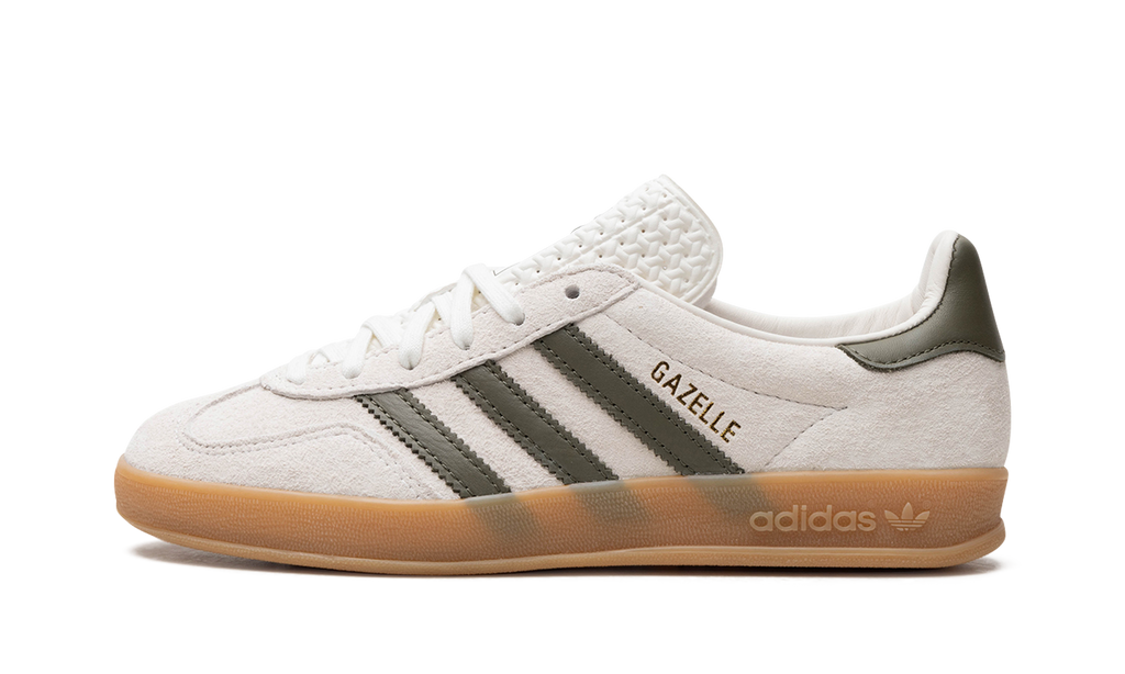 Women's Gazelle Indoor "Olive Strata" JH8821 - product image from the listing.